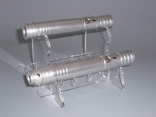 star wars lightsaber 2 tier acrylic display stand force fx master replicas  yoda