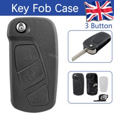 Flip Car Key Fob Case Shell 3 Button for Ford KA MK2 2008 - 2016 DIY Replacement