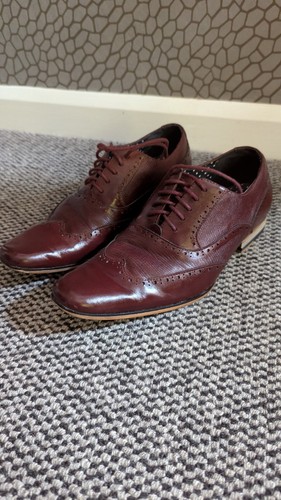 River island burgundy brogue - river,