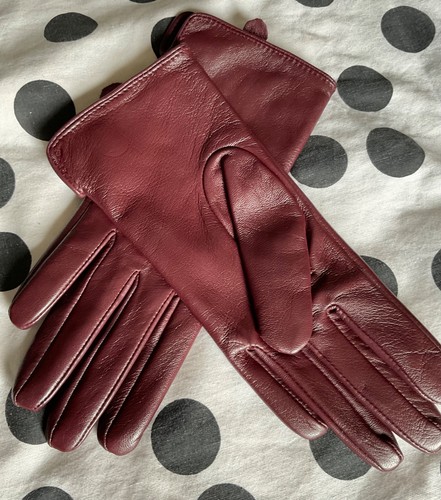 Burgundy real leather - real,