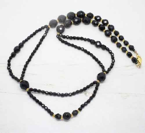 Vintage czech black glass - vintage,