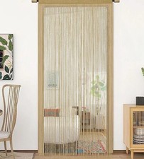 Door Curtain 90x200cm Window Screen Room Divider Sheer Panel