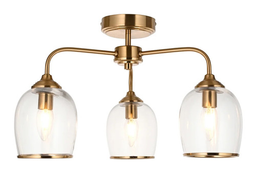 Ceiling light brass ashcroft - ceiling,