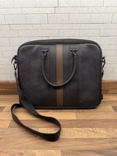 Ted Baker London Laptop Bag Briefcase – Brown Faux Leather – Shoulder Strapped