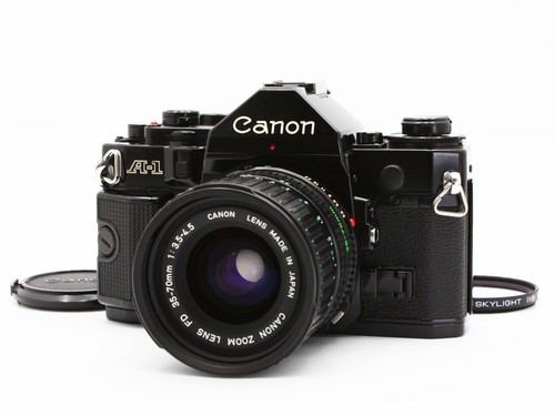 Canon slr 35mm film camera - a-1,