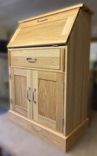 Solid Oak Bureau Writing Desk