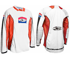 JT RACING JERSEY WHITE ORANGE PRO-TOUR MOTOCROSS MX SHIRT retro evo classic new