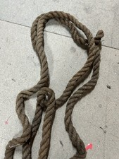 17m Vintage Natural Military Hessian Rope 15mm Guide ropes, Nautical, display