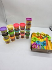 Play-Doh Lot – Mixed Colours + Tools Set – UNUSED Tubs – READ DESCRIPTION