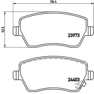 Brembo 050 brake pad set - 050,
