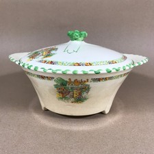 Antique Floral Tureen with Lid