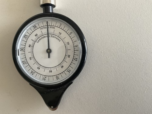 Map measurer to determine - map,