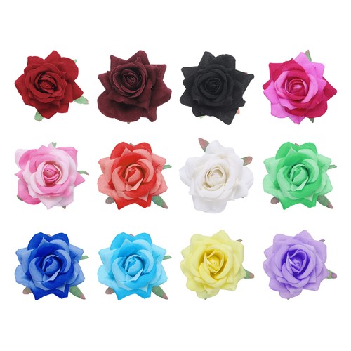 Set rose flower hair - 12,