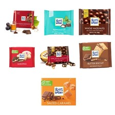 Ritter Sport Chocolate 100g – Peppermint, Hazelnuts, Caramel, Marzipan, Rum
