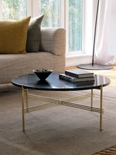 Black Marquina Marble & Brass