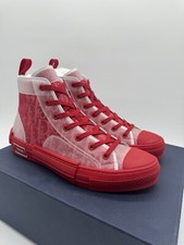Dior B-23 High Top Red Mens