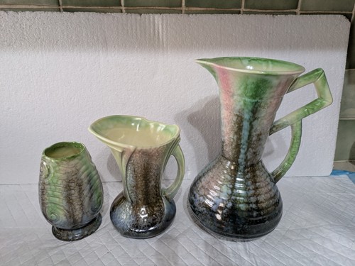 Art deco sylvac pottery jugs - deco,