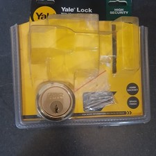 Yale Deadlocking Night Latch Gold/Brass, P-85 High Security lock and 2 keys only