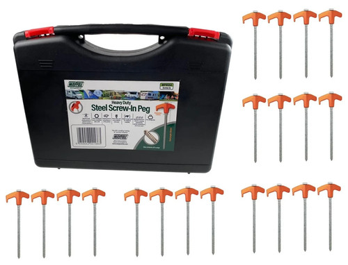Heavy duty screw - screw-in, pegs