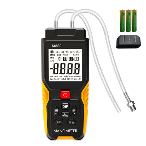 Digital dual port manometer - dual-port,