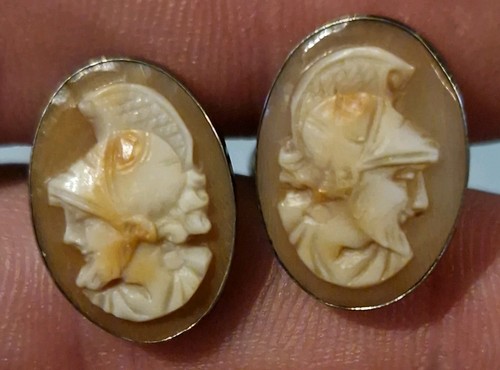 Vintage silver cameo brooch - vintage,
