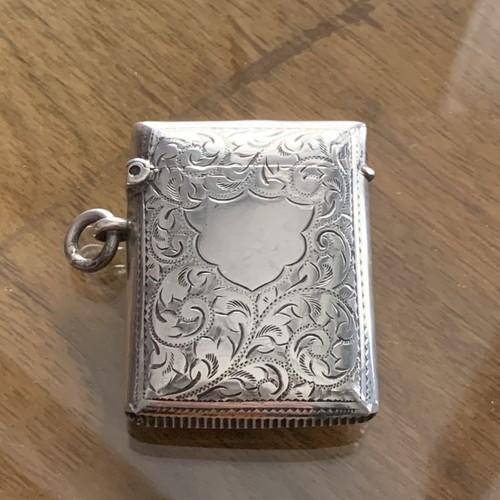 Antique sterling silver vesta - sterling,