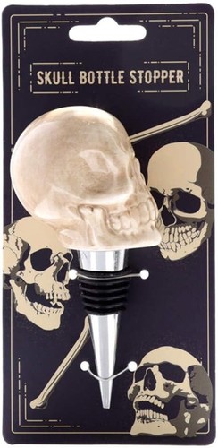 Skull drink bottle stopper - drink,