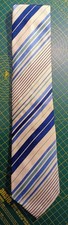 Paul Smith Silk Men’s Tie, Blue/Navy/Green/Cream Stripe