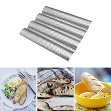 French Bread Baking Tray Mold Loaf Tin Non-Stick Baguette Mould Cake Pan