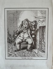 James Gillray print ca 1820. Wide Awake. etching
