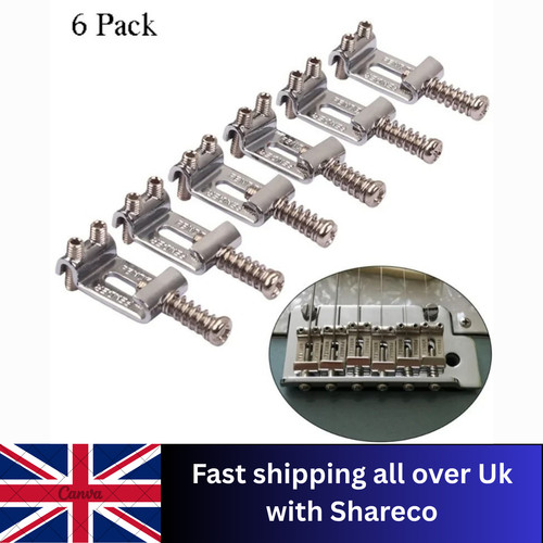 6pcs set guitar bridge - guitar, saddles