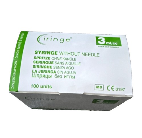 Ciringe 3ml luer - 3ml/cc, slip