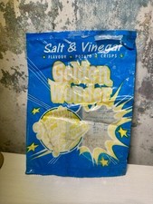 1990–1992 RARE Golden Wonder Salt & Vinegar Crisp Packet – Vintage Early 90s