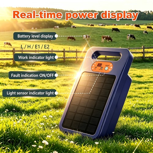 Solar electric fence - fence, charger