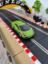 EXCELLENT SCALEXTRIC LAMBORGHINI GALLARDO GREEN DRIFT CAR 1/32