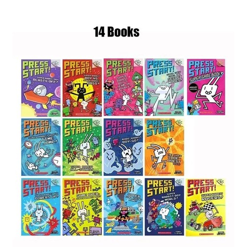 Book set press start super - start,