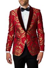 Mens Gold Brocade Paisley