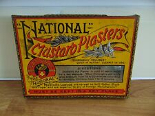 ANTIQUE TIN - THE NATIONAL MUSTARD PLASTERS TIN