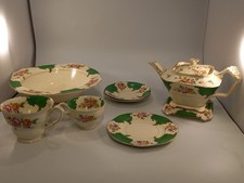 James Kent Ltd 'Sandringham' Matching Crockery Set 8pcs Circa 1950s Vintage
