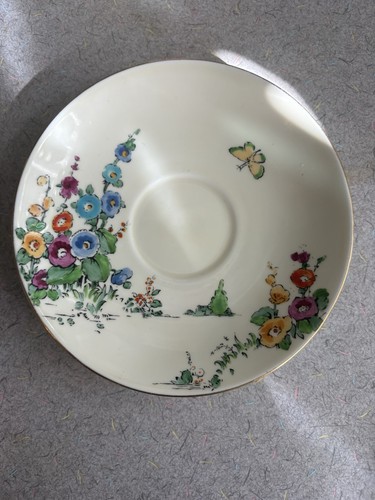 Vtg crown staffordshire saucer - vtg,