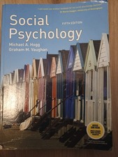 social psychology textbook by michael A. Hogg and Graham M. Vaughan