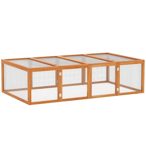 Pawhut rabbit hutch - rabbit,