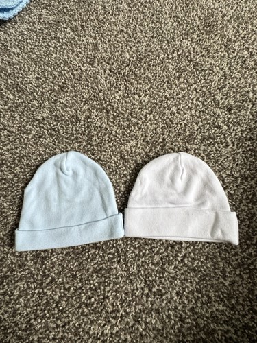 Baby hats blue and white - hats,