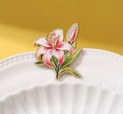 Beautiful lily flowers - lily, metal