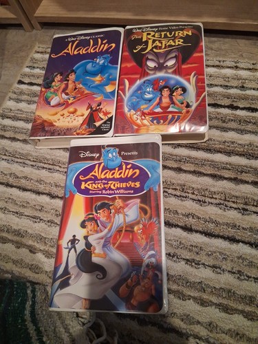 Aladdin vhs walt disney lot - walt,