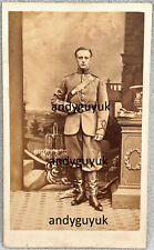 CDV CAMBRIDGE UNIVERSITY RIFLE VOLUNTEER MILITARY OFFICER ANTIQUE PHOTO