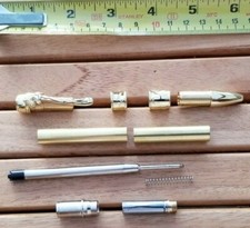 WOODTURNING GOLD PLATED HORSE TWIST PEN PROJECT KIT