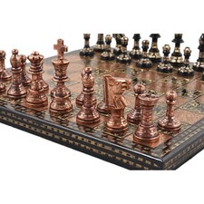 12" Brass Metal Luxury Chess