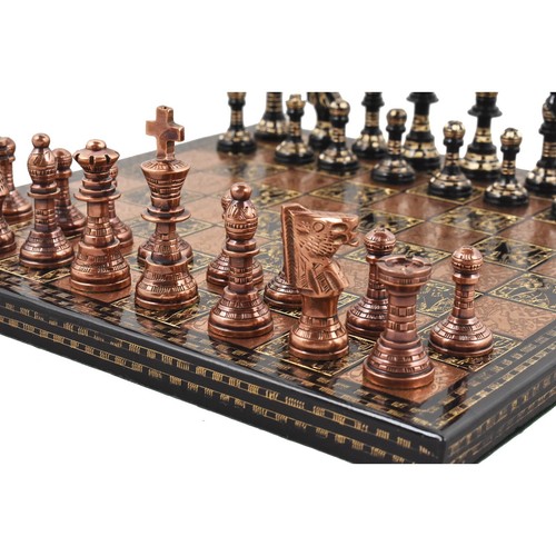 Brass metal luxury chess - 12",