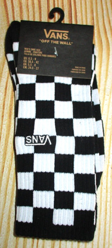 Mens vans black white checked - vans,